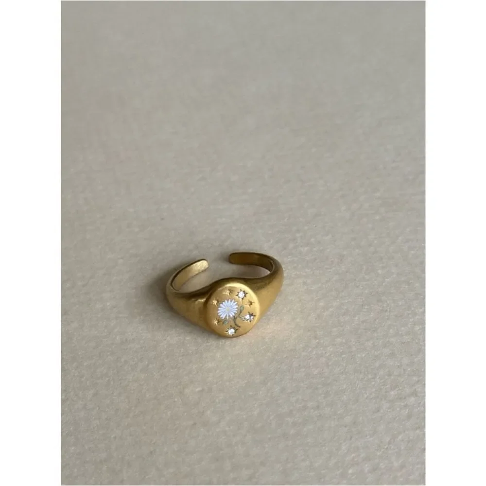 Boho flower ring N1996